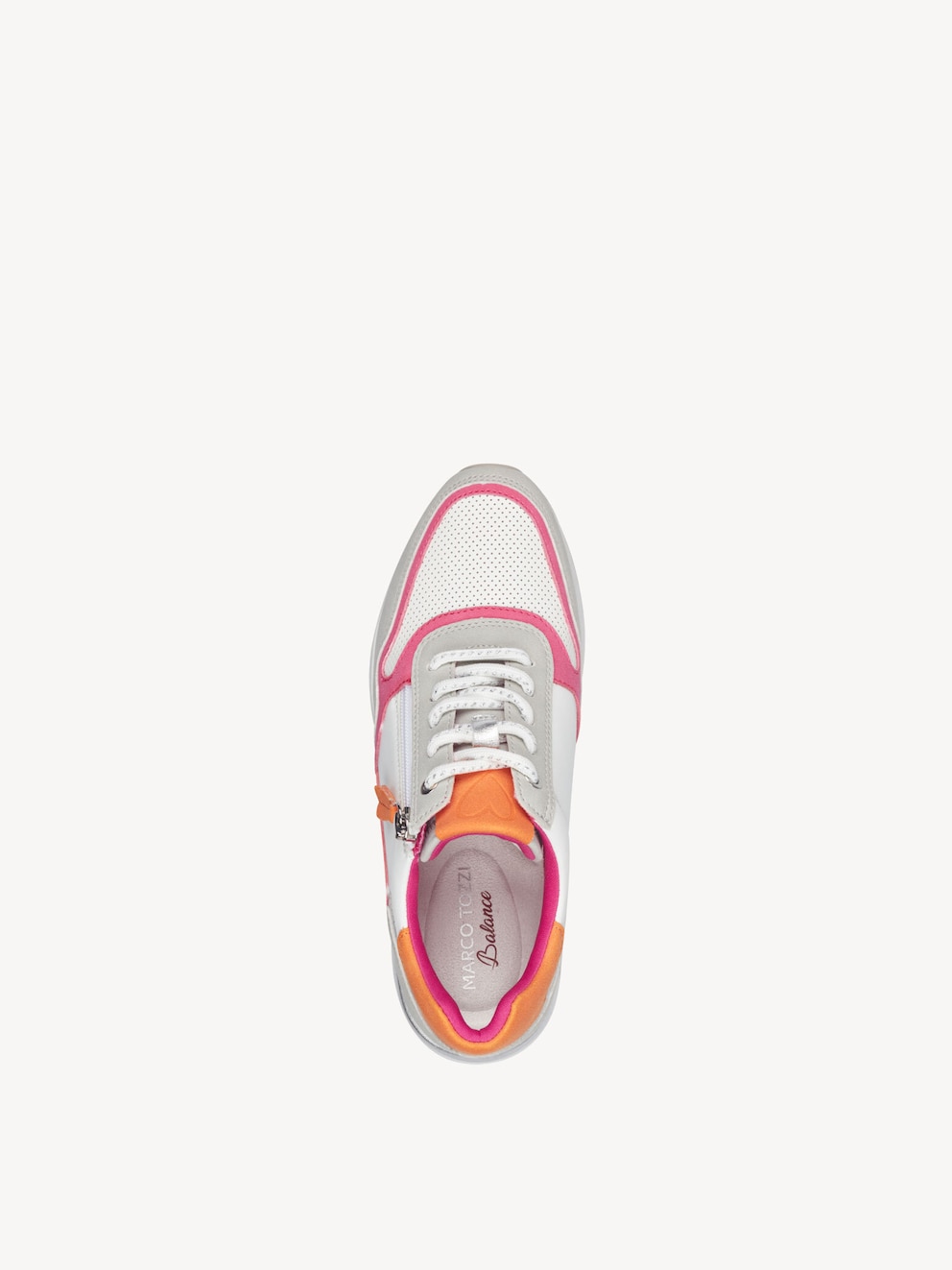 Marco Tozzi, Sneaker - weiß WHITE/ORANGE, Bild 5 von 6