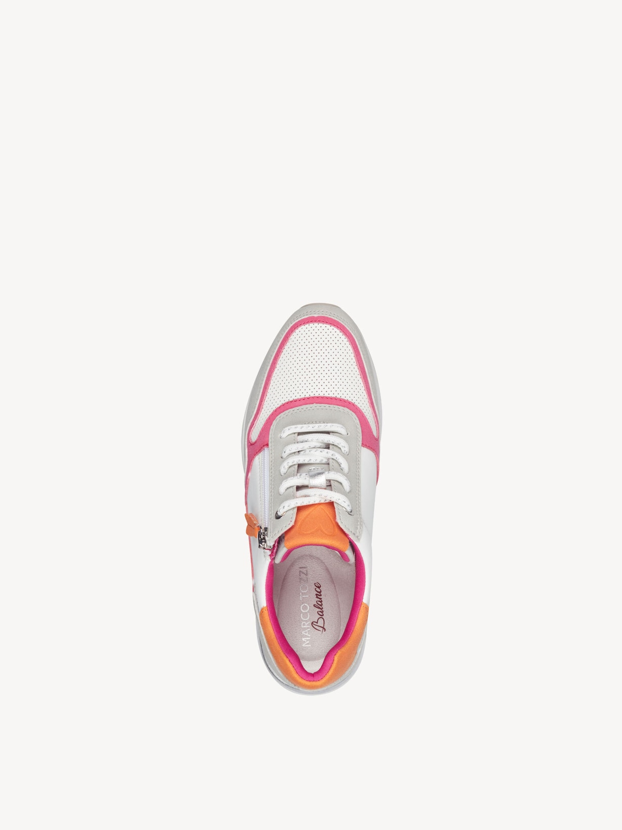 Marco Tozzi, Sneaker - weiß WHITE/ORANGE, Bild 5 von 6