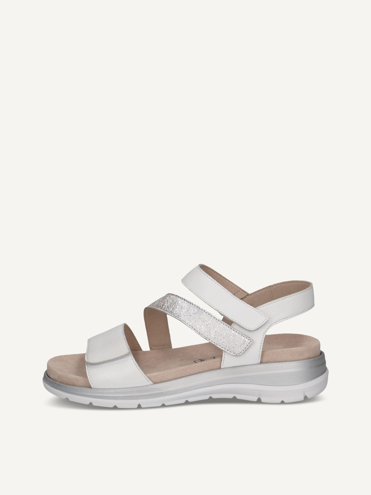 Caprice, Sandale en cuir - blanc WHITE COMB, image 1 sur 5