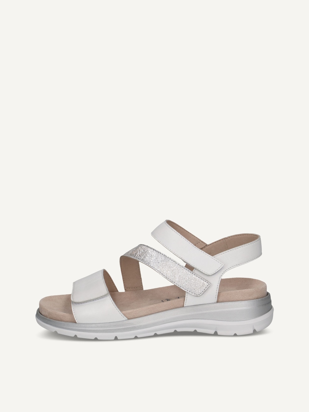 Caprice, Sandale en cuir - blanc WHITE COMB, image 1 sur 5