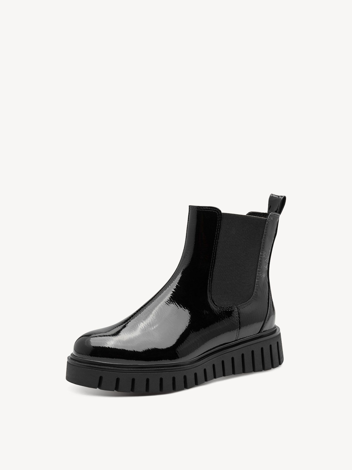 Marco Tozzi, Chelseaboot - zwart BLACK PATENT, afbeelding 1 van 7