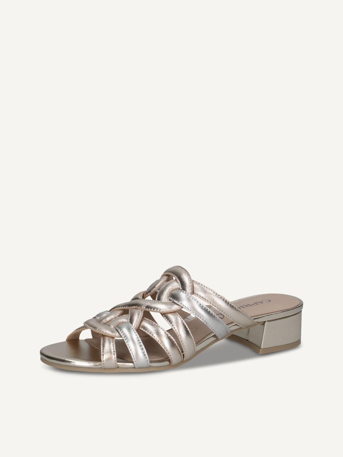 Caprice, Leather Mule - metallic LT.GOLD COMB, image 1 of 5