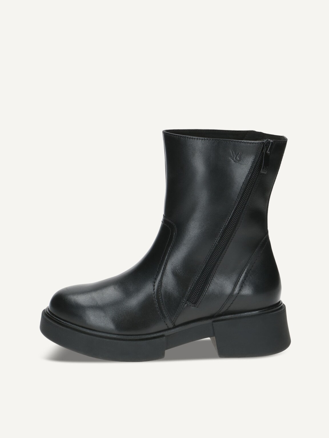 Caprice, Leather Bootie - black warm lining BLACK NAPPA, image 2 of 5
