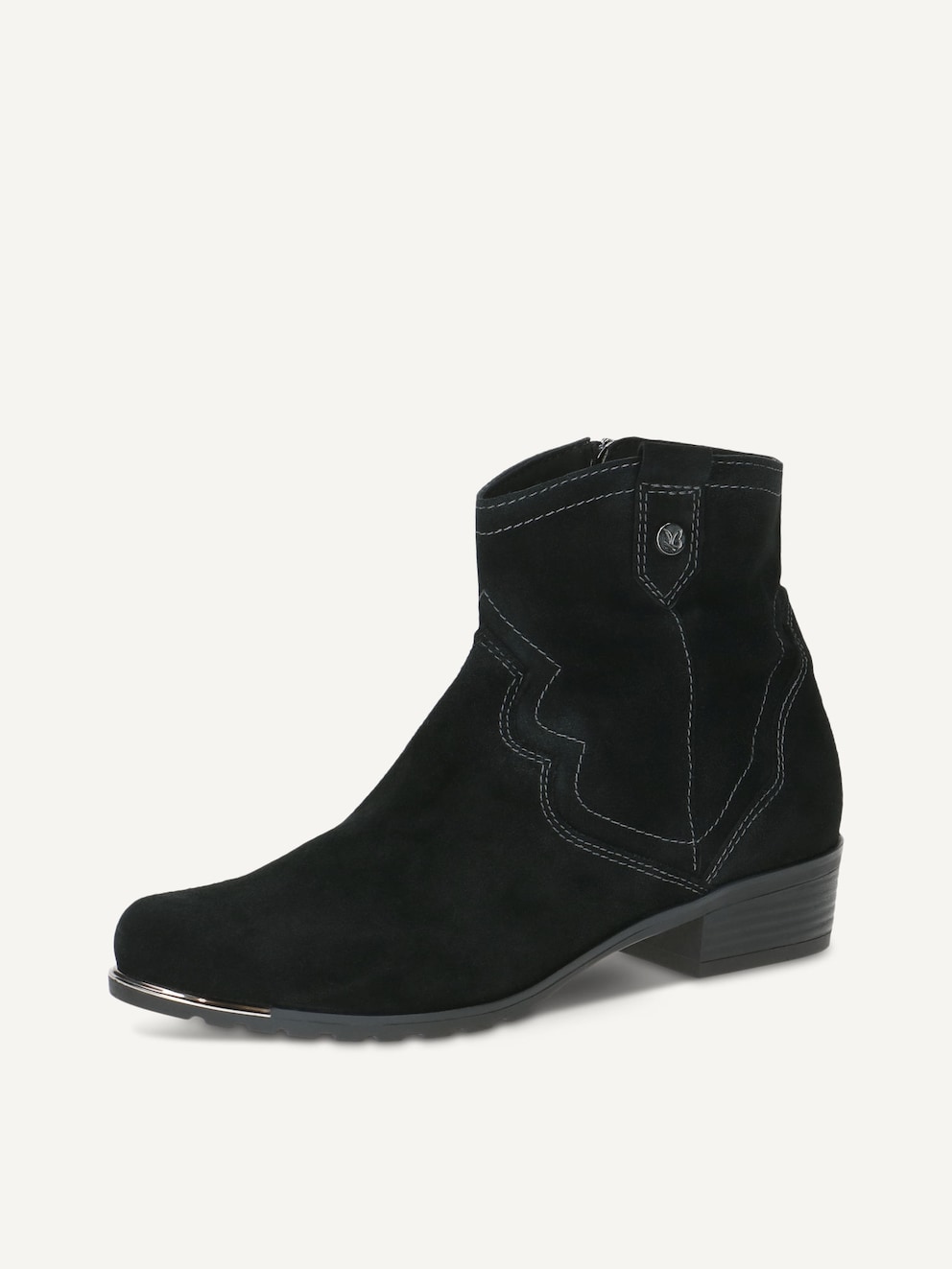 Caprice, Bottine en cuir - noir BLACK SUEDE, image 2 sur 5