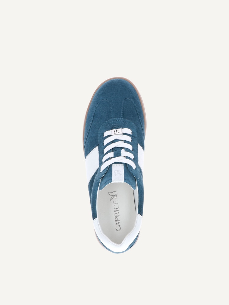 Caprice, Basket en cuir - bleu OCEAN/WHITE, image 4 sur 5