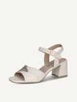 Selected, Caprice, Leather Heeled sandal - yellow VANILLA COMB
