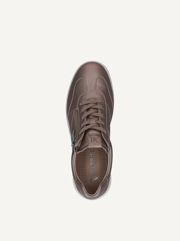 Caprice, Leather Sneaker - brown TAUPE METALLIC, image 6 of 6