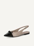 Not selected, Caprice, Ballerina - beige BEIGE/BLACK
