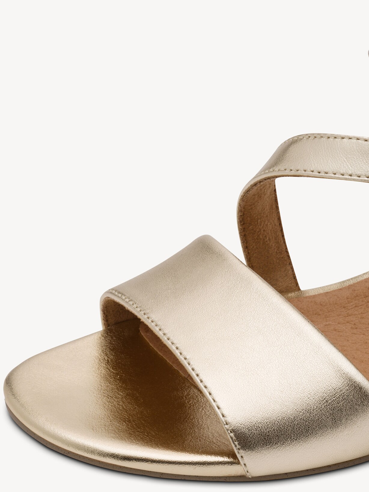 Marco Tozzi, Ledersandalette - metallic GOLD, Bild 5 von 7