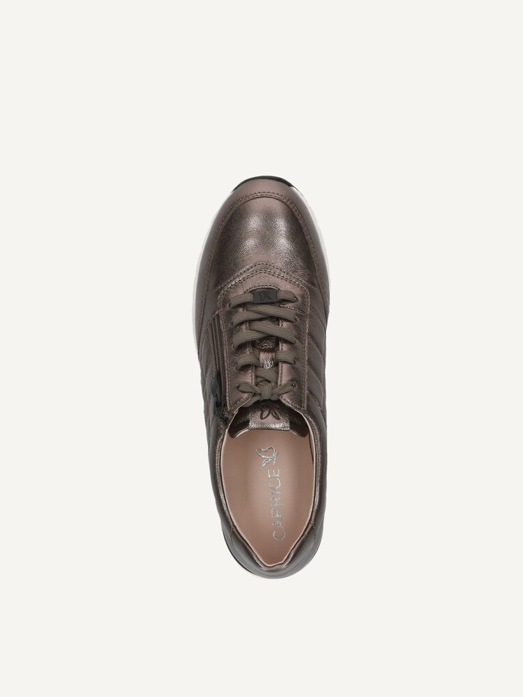 Caprice, Leather Sneaker - metallic PIOMBO METAL, image 5 of 5