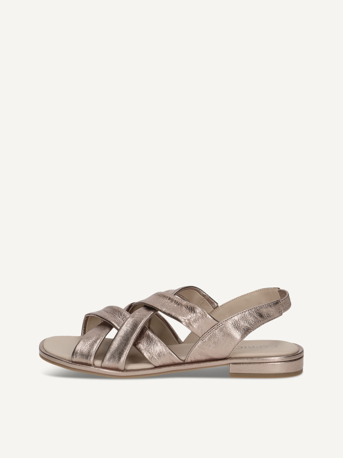 Caprice, Leather Sandal - brown TAUPE METALLIC, image 2 of 5