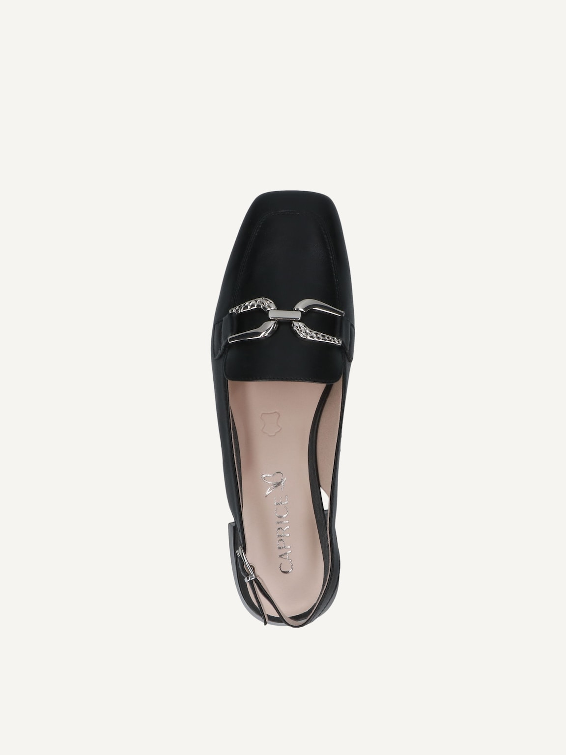 Caprice, Leather sling pumps - black BLACK NAPPA, image 5 of 5