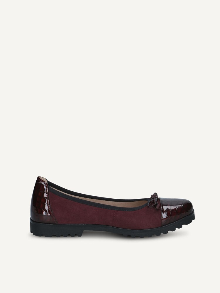 Caprice, Lederballerina - rot BORD.CROCO COM, Bild 3 von 5