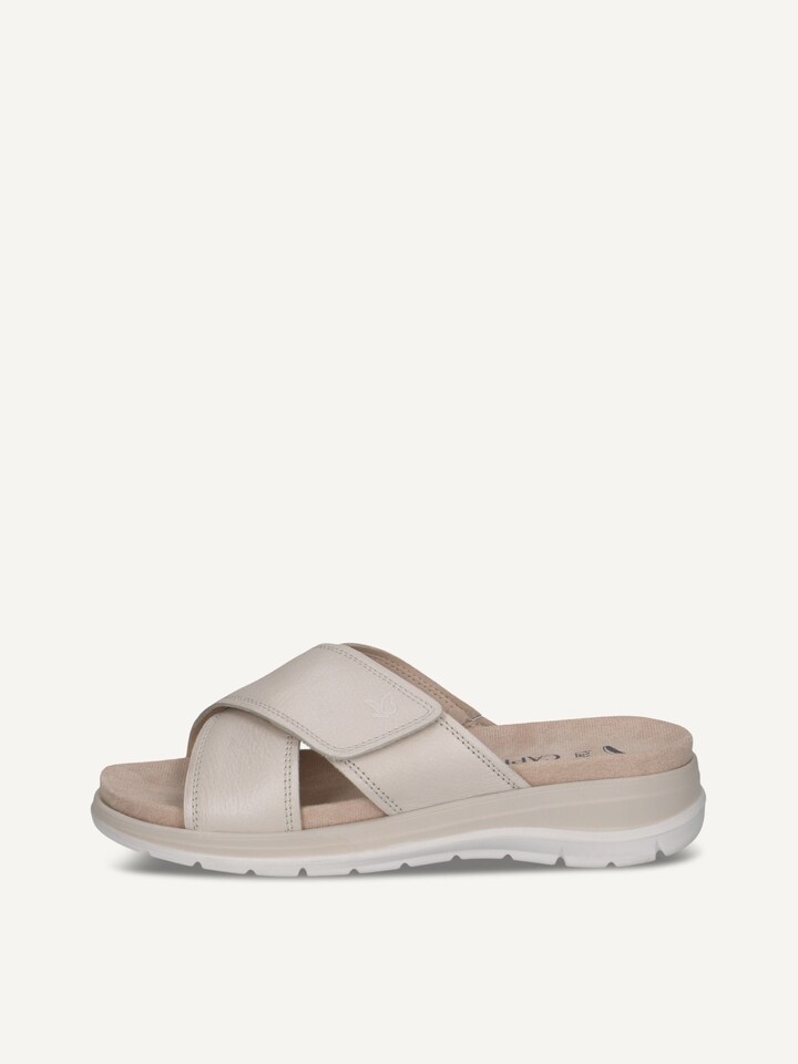 Caprice, Mule en cuir - blanc PEARL NAPPA