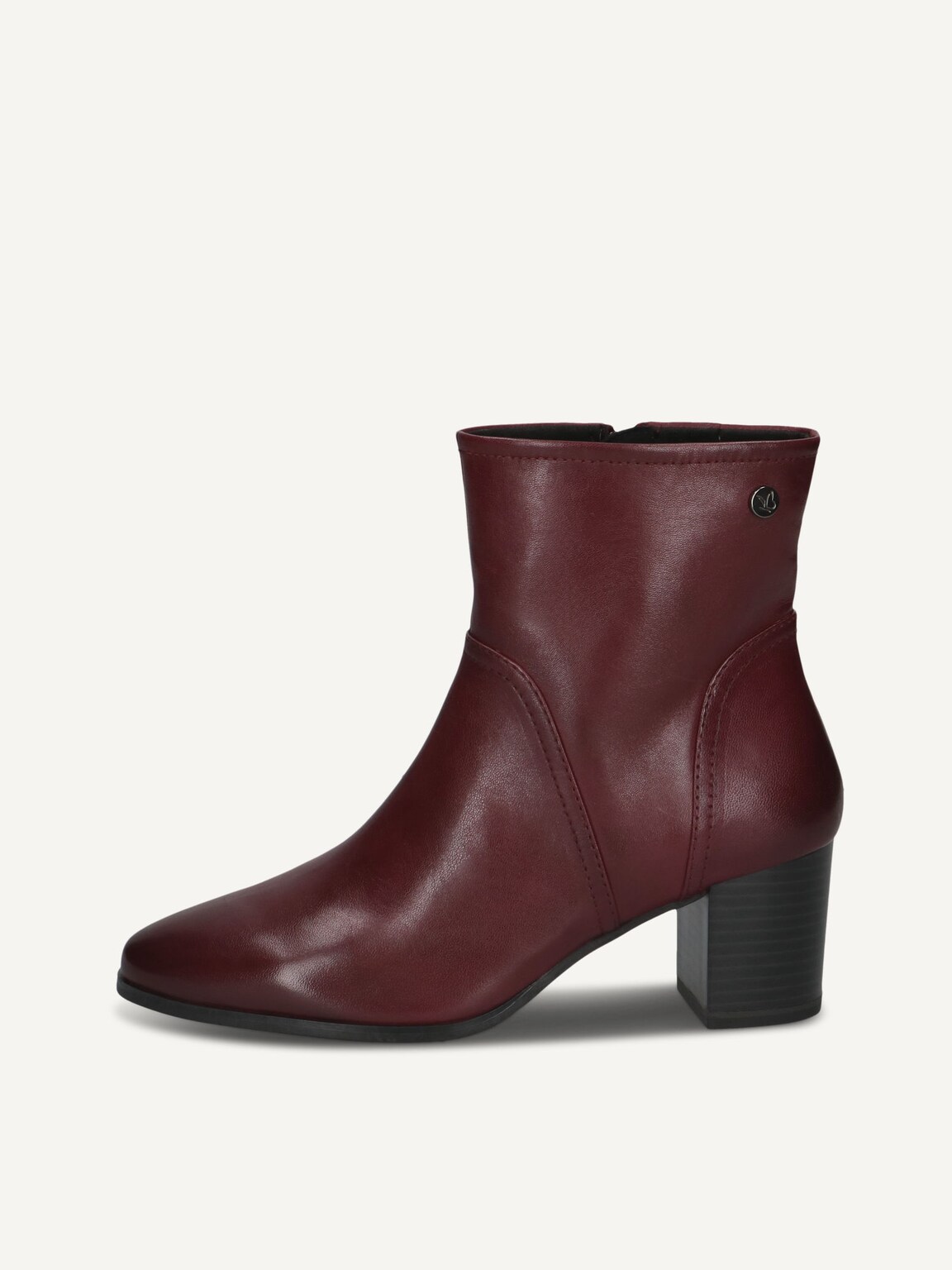 Caprice, Leather Bootie - red BORDEAUX NAPPA, image 2 of 5