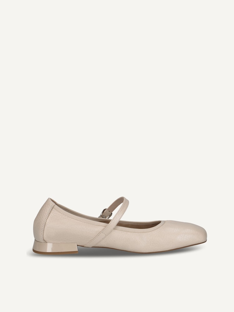 Caprice, Leather Ballerina - beige ECRU PERL.DEER, image 4 of 6