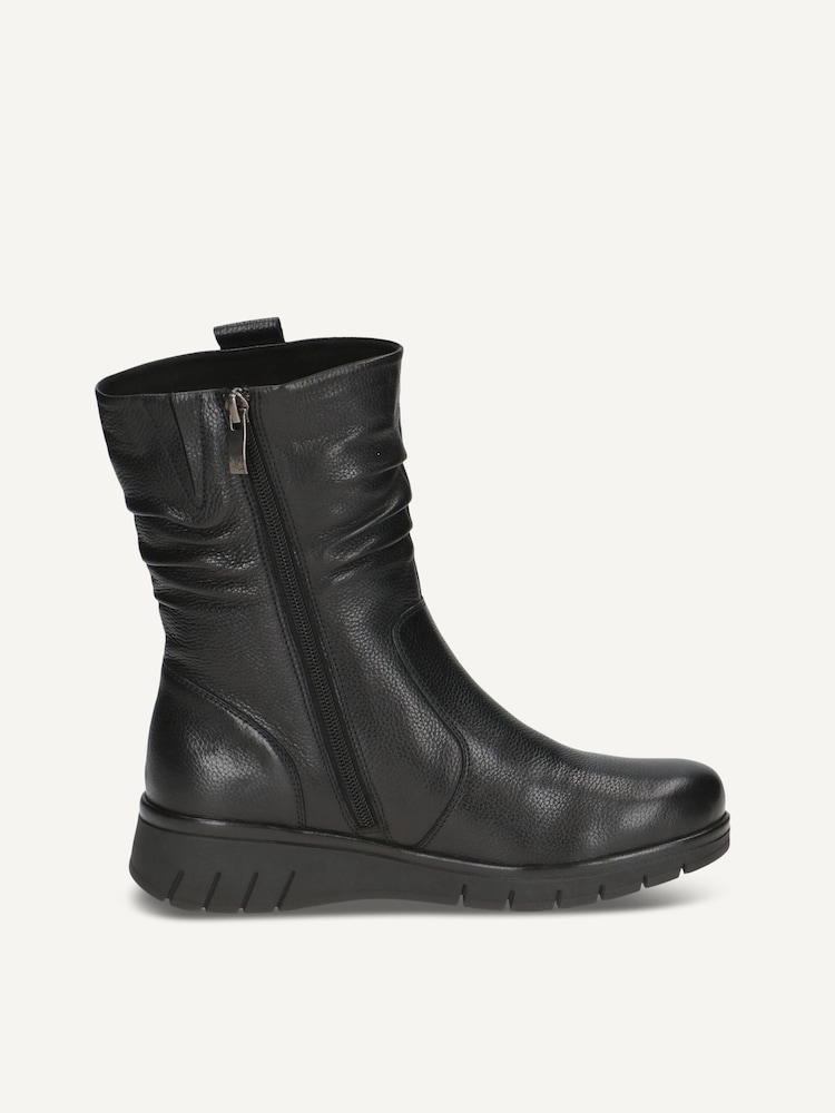 Caprice, Bottine en cuir - noir doublure chaude BLACK NAPPA, image 4 sur 6