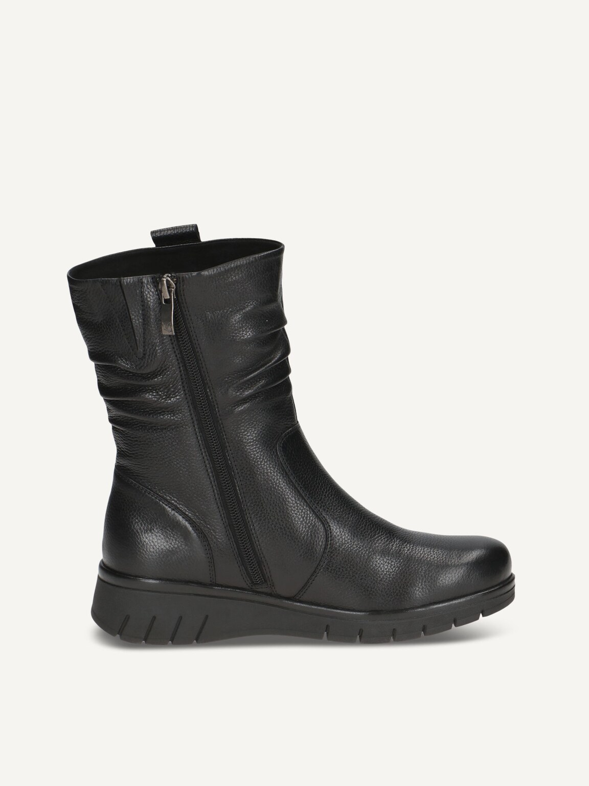 Caprice, Leather Bootie - black warm lining BLACK NAPPA, image 4 of 6