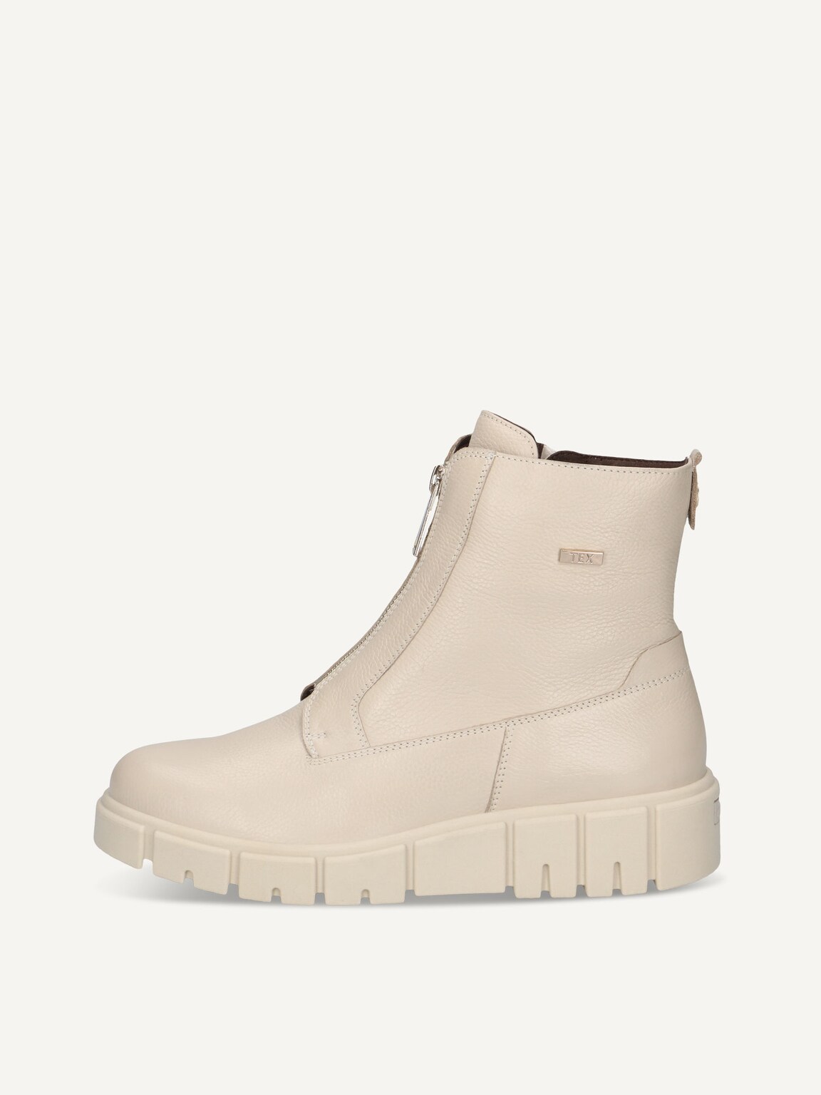 Caprice, Leather Bootie - white ECRU NAPPA, image 2 of 5