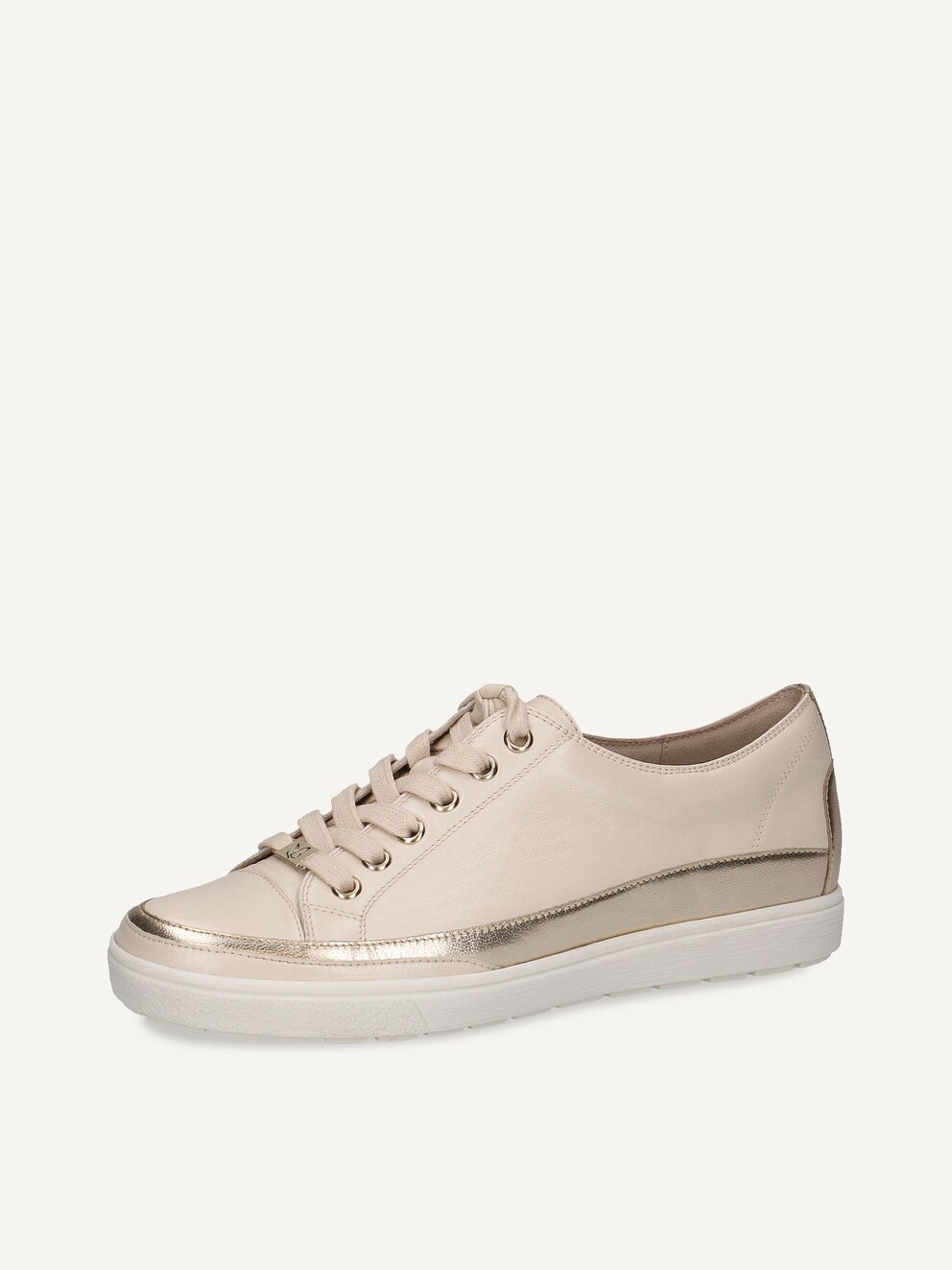 Caprice, Leather Sneaker - metallic CREAM COMB, image 1 of 6
