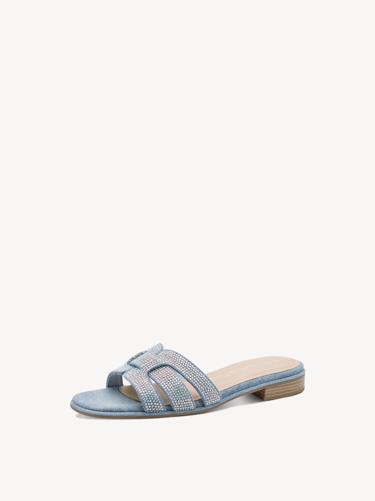 Marco Tozzi, Ciabatte - blu LT.BLUE JEANS, immagine 1 di 6
