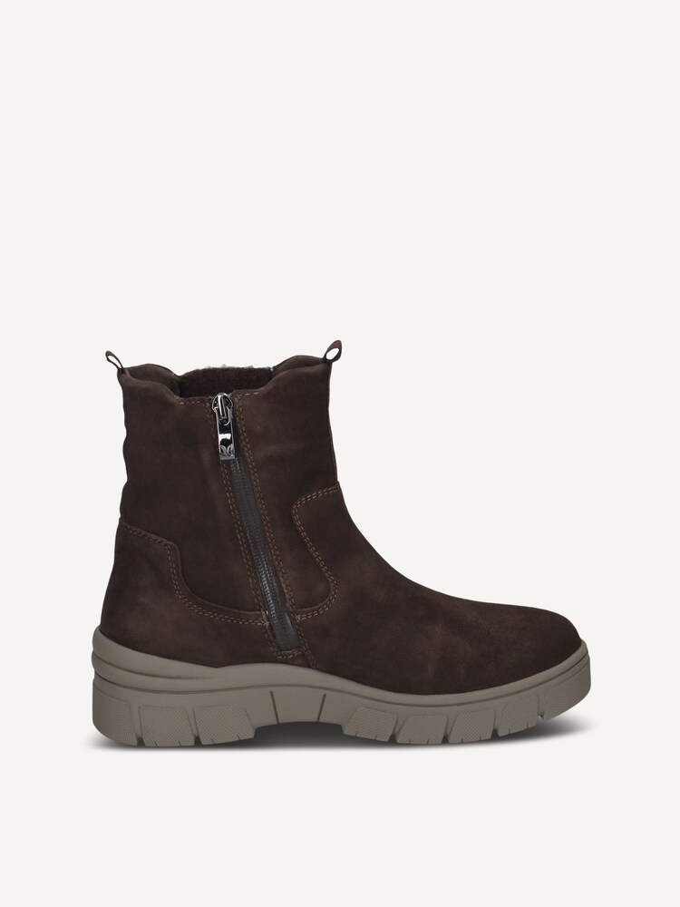 Caprice, Leather Bootie - brown DK BROWN SUEDE, image 3 of 5
