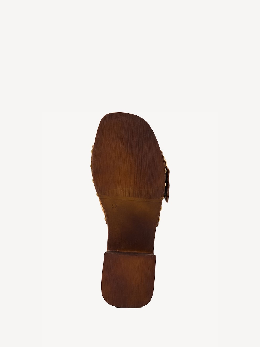 Marco Tozzi, Leather Mule - brown COGNAC, image 3 of 6