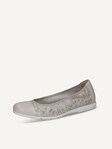 Not selected, Caprice, Leather Ballerina - white OFFWHITE/SILV.