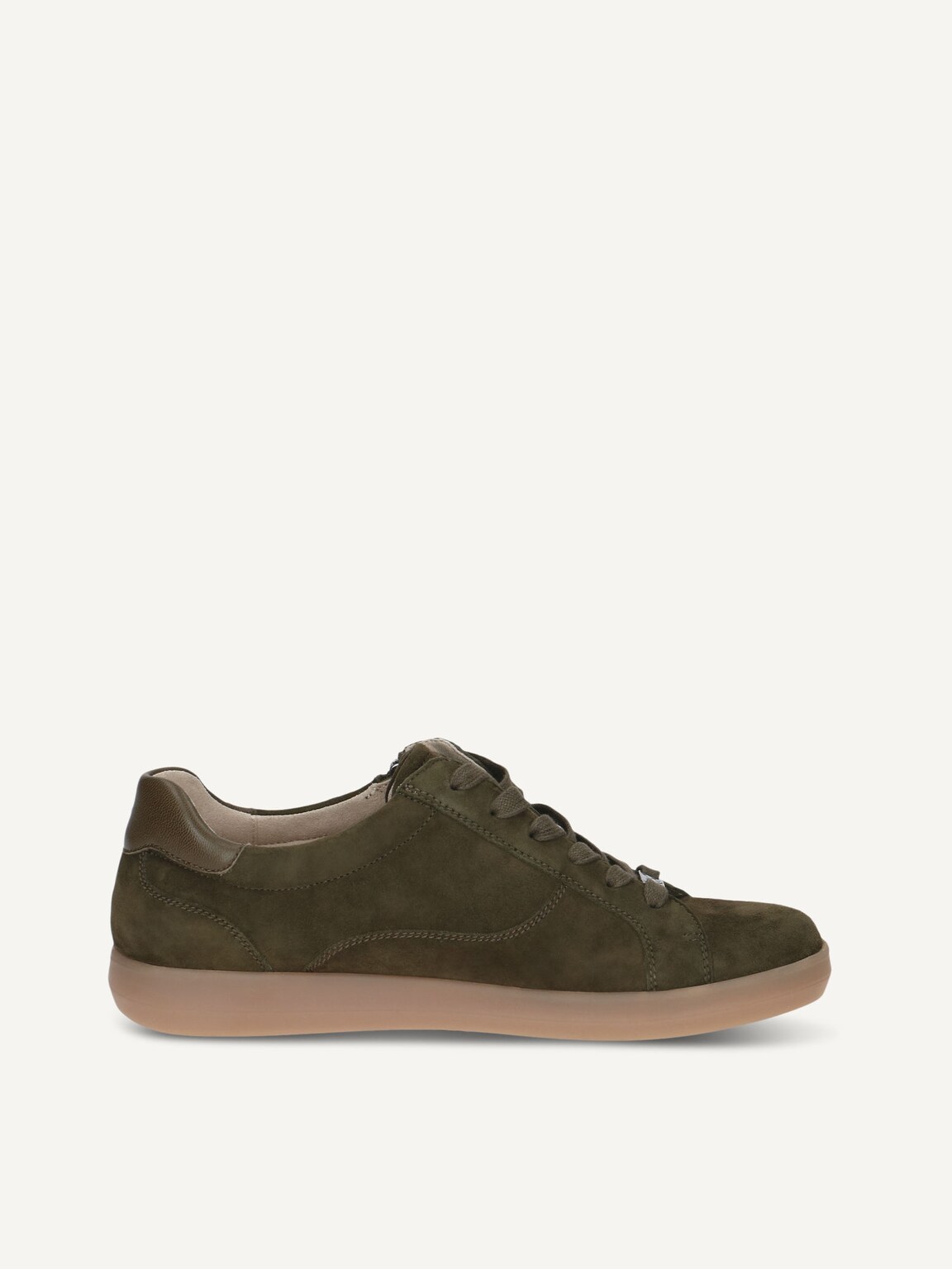 Caprice, Leather Sneaker - khaki KHAKI SUEDE, image 4 of 6