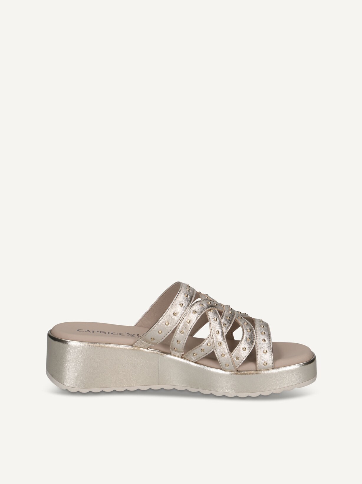 Caprice, Mule en cuir - métallique LT.GOLD METAL., image 3 sur 5
