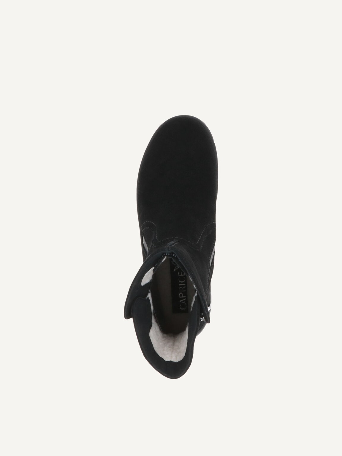 Caprice, Leather Bootie - black warm lining BLACK NUBUC, image 6 of 6
