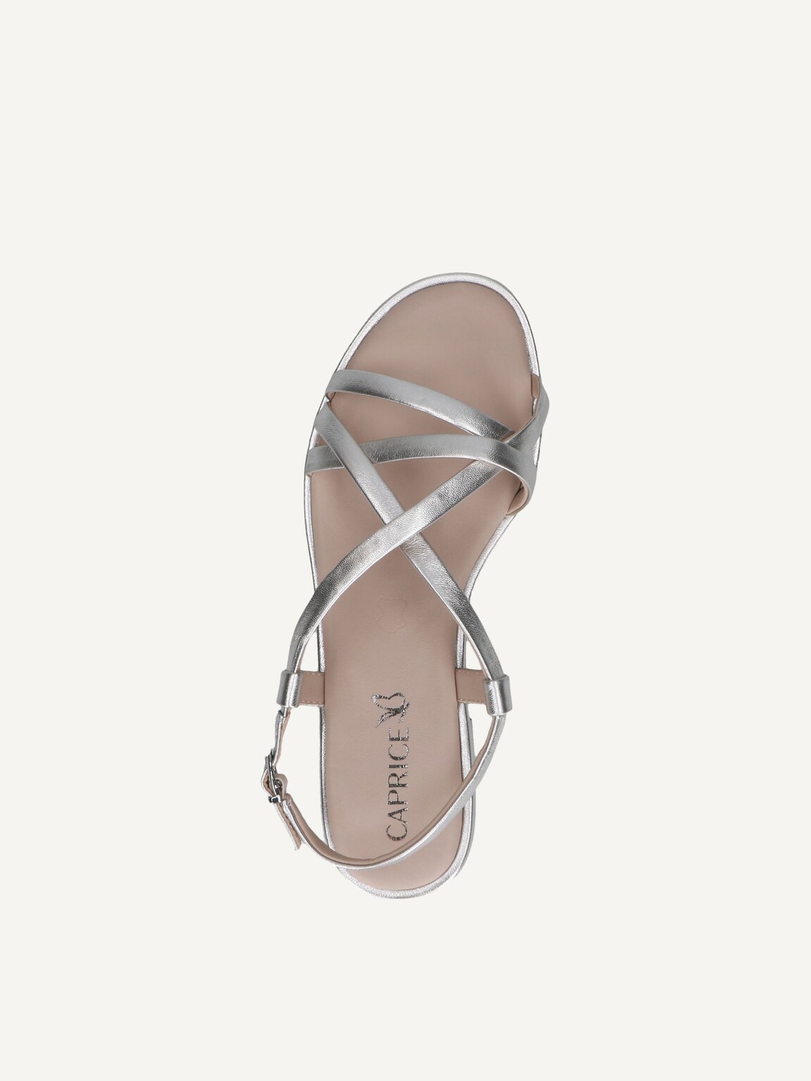 Caprice, Leather Sandal - metallic PEARL METALLIC, image 6 of 6