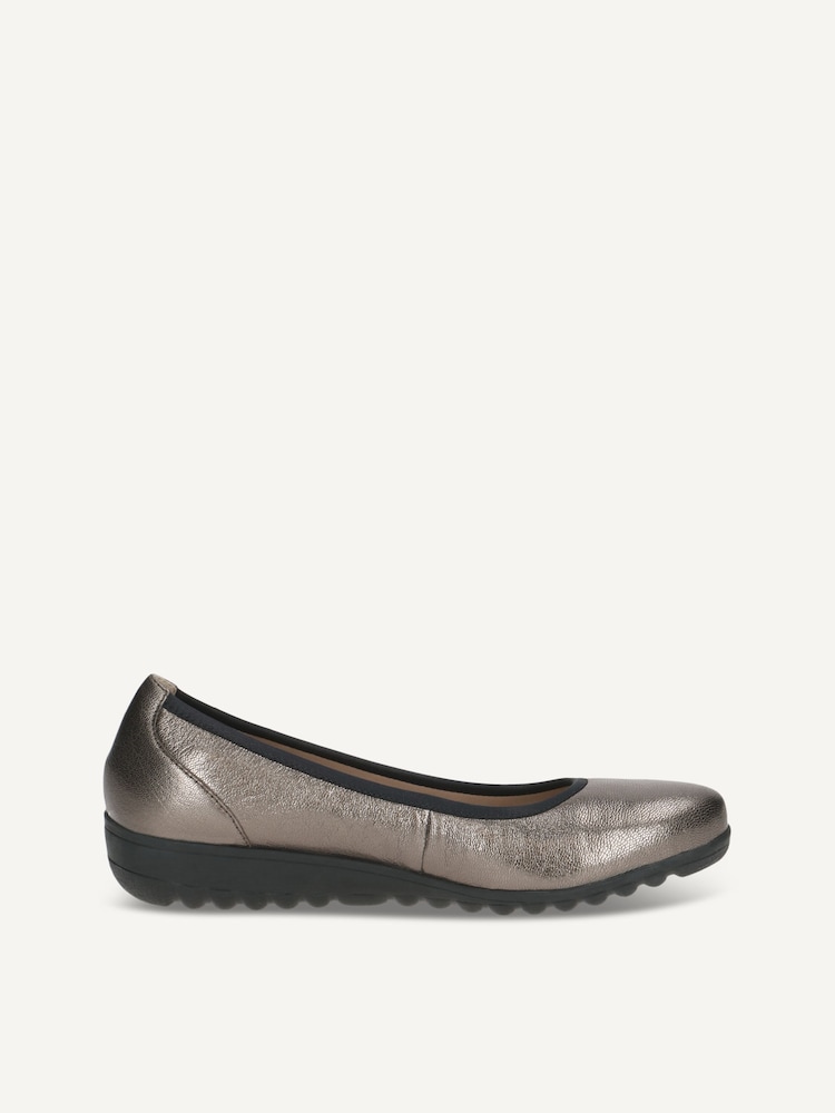 Caprice, Ballerine en cuir - métallique PIOMBO METAL, image 4 sur 6