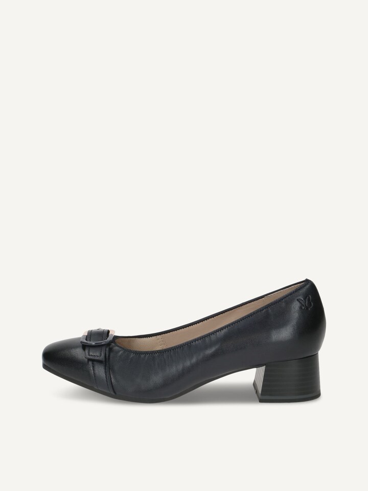 Caprice, Escarpin en cuir - bleu OCEAN NAPPA