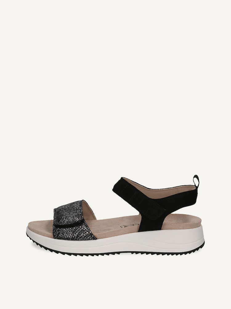 Caprice, Leather Sandal - black BLACK COMB, image 3 of 6