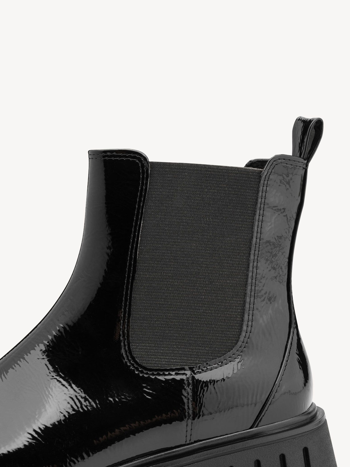 Marco Tozzi, Chelseaboot - zwart BLACK PATENT, afbeelding 5 van 7