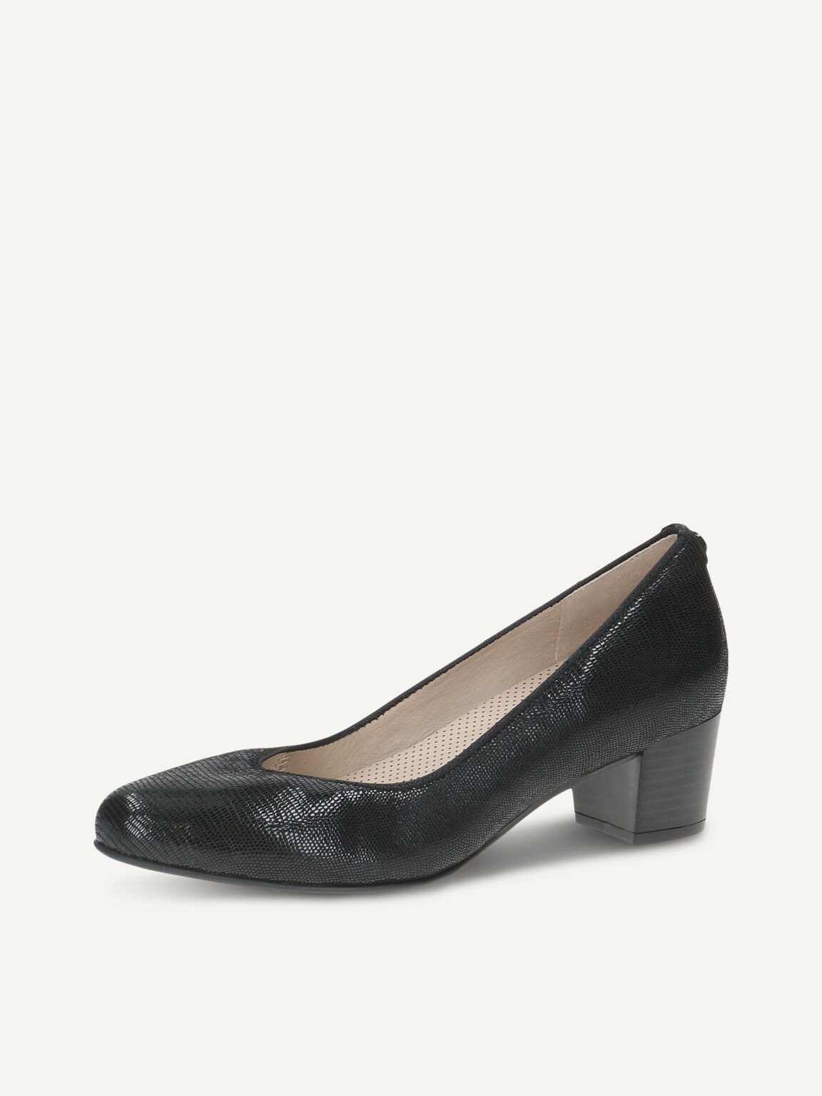 Caprice, Leather Pumps - black BLACK REPTILE, image 1 of 5