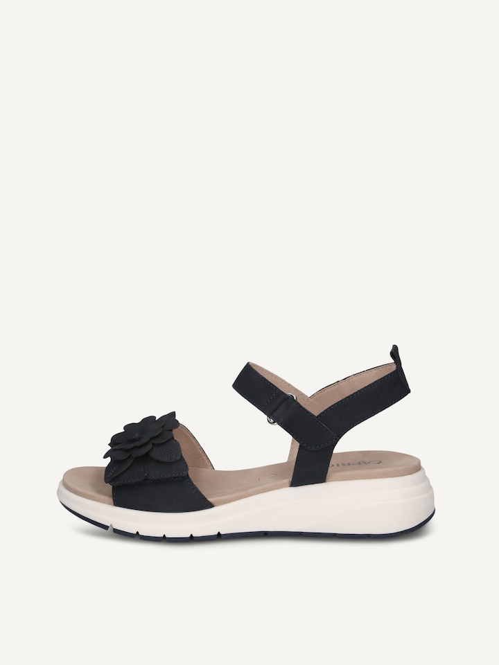 Caprice, Sandale en cuir - bleu OCEAN NUBUC