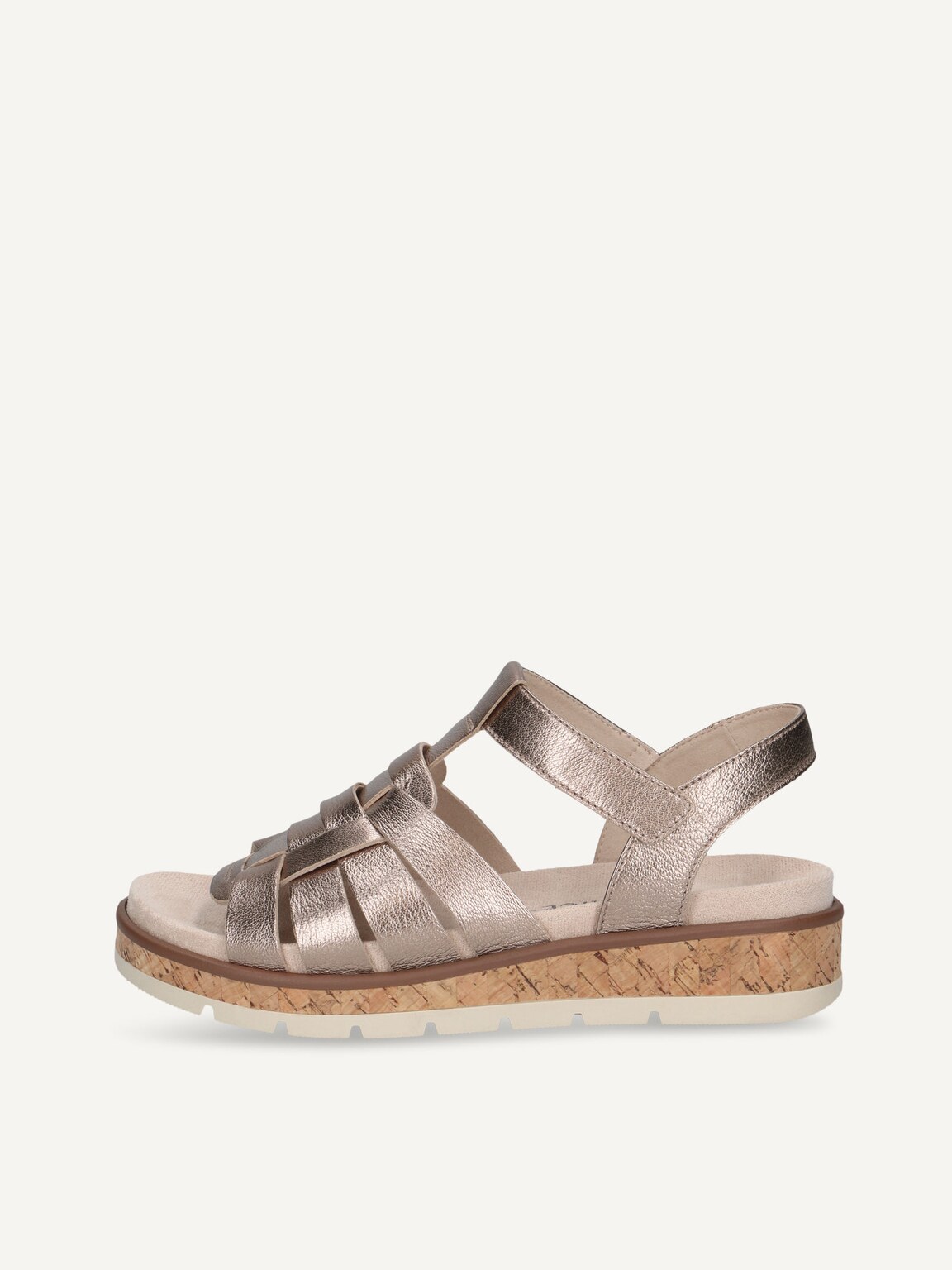 Caprice, Leather Sandal - brown TAUPE METALLIC, image 2 of 5