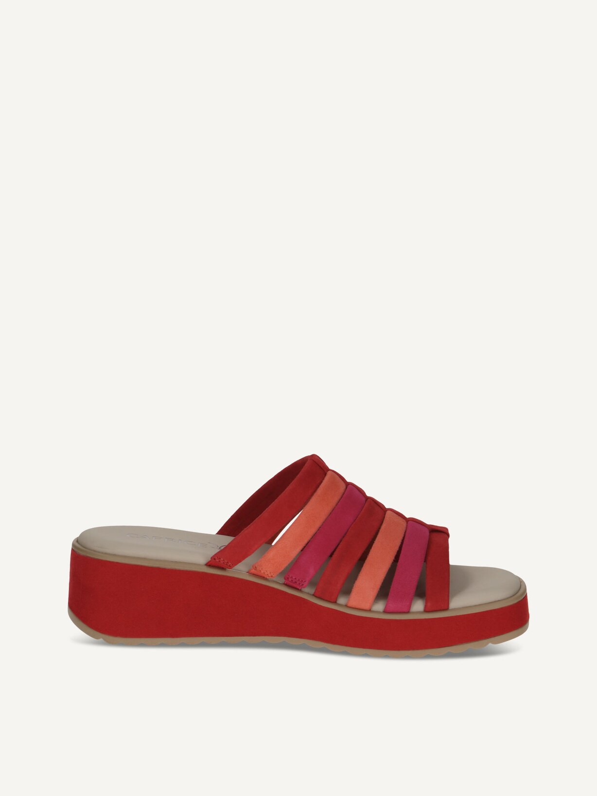 Caprice, Mule en cuir - rouge RED COMB, image 3 sur 5