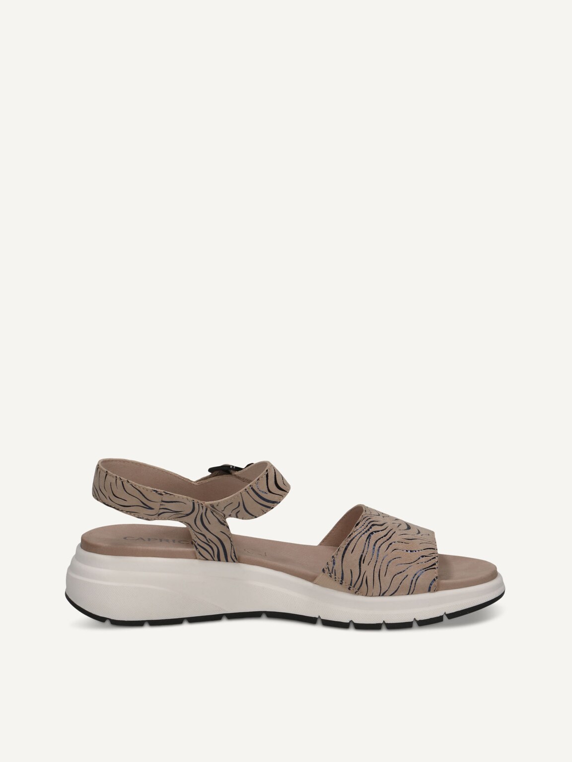 Caprice, Leather Sandal - beige BEIGE/BLACK, image 3 of 5