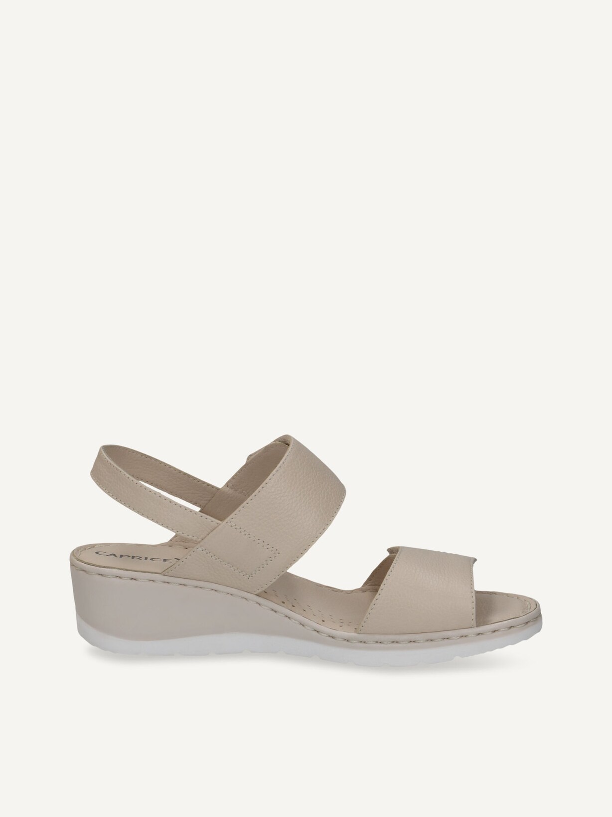 Caprice, Sandale à talon en cuir - blanc PEARL NAPPA, image 4 sur 6