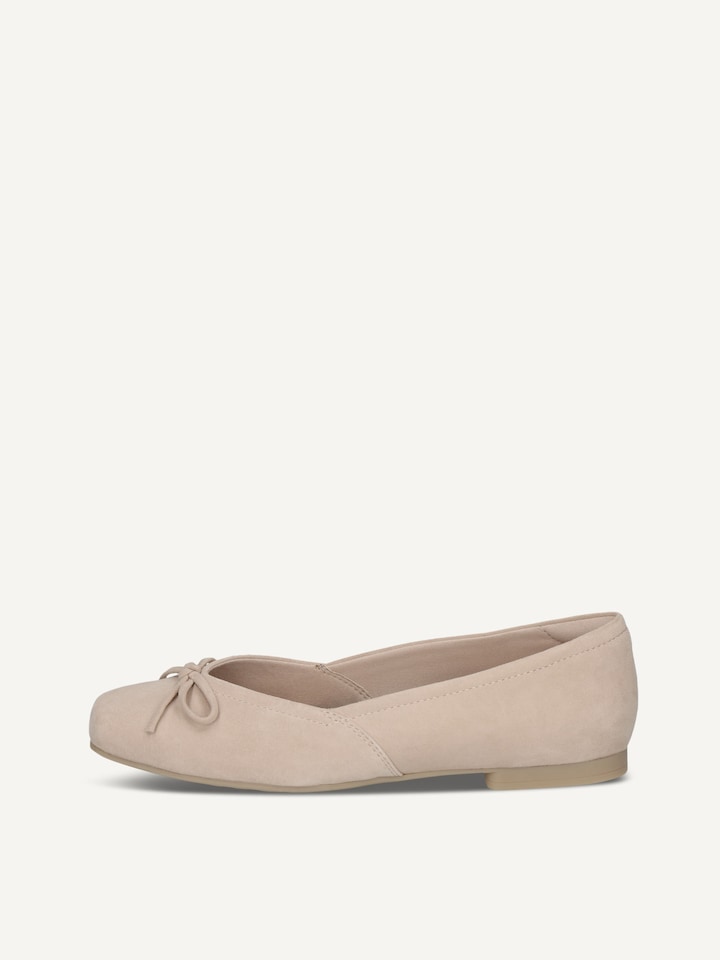 Caprice, Ballerine en cuir - beige BEIGE SUEDE