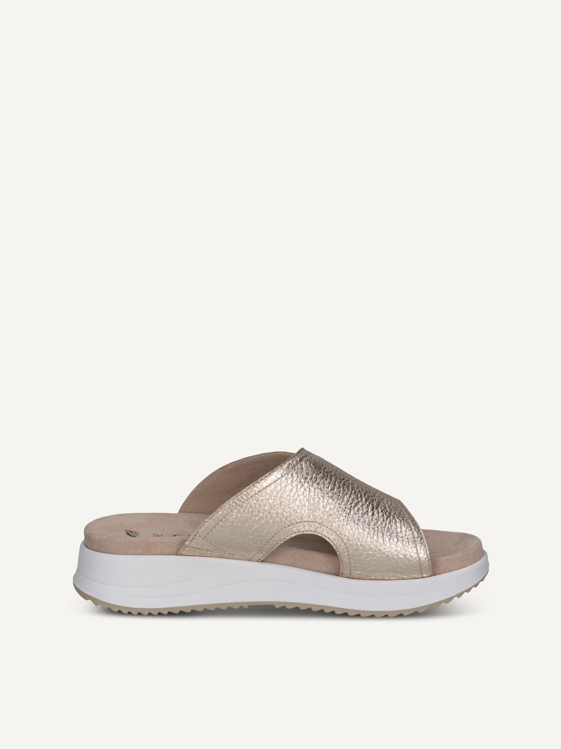 Caprice, Leather Mule - metallic LT.GOLD DEER, image 4 of 6