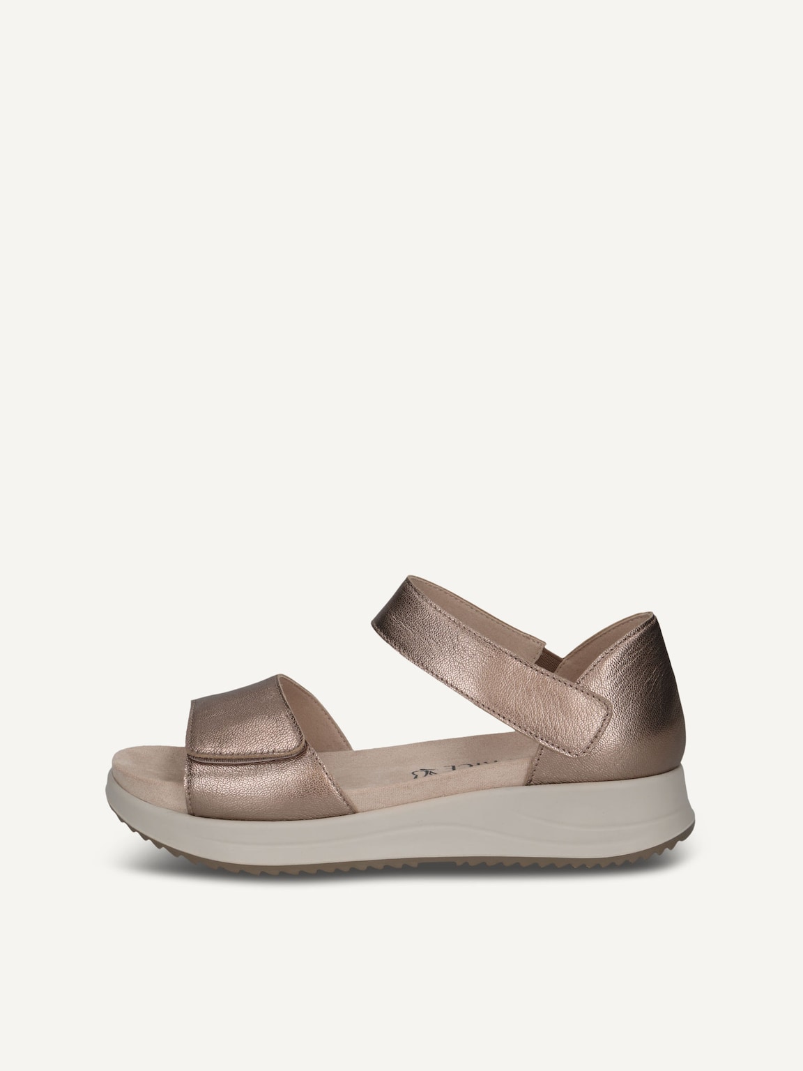 Caprice, Leather Sandal - brown TAUPE METALLIC, image 3 of 6