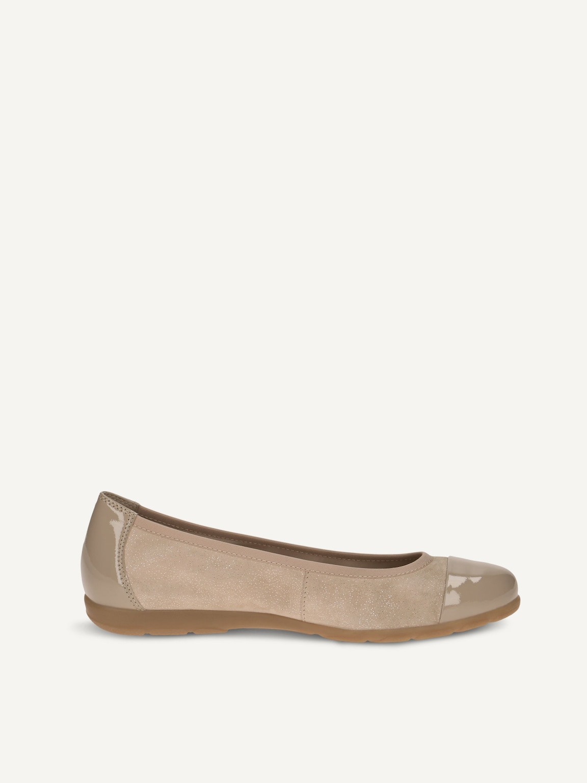 Caprice, Leather Ballerina - beige SAND COMB, image 3 of 5