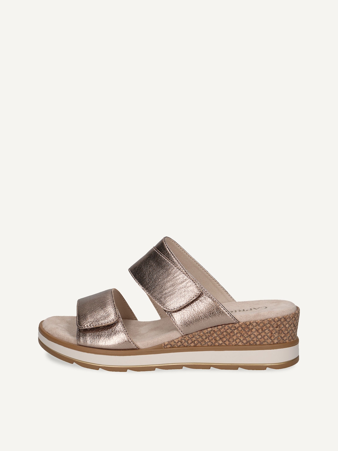 Caprice, Leather Mule - brown TAUPE METALLIC, image 3 of 7