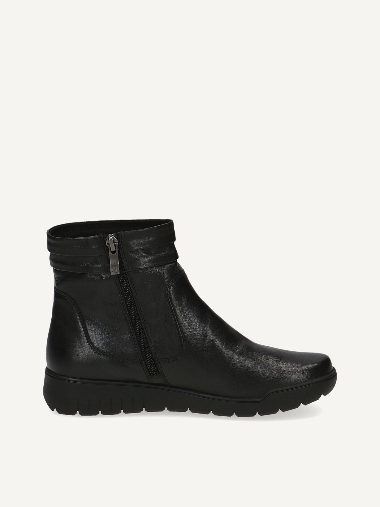 Caprice, Bottine en cuir - noir BLACK SOFTNAP., image 3 sur 5