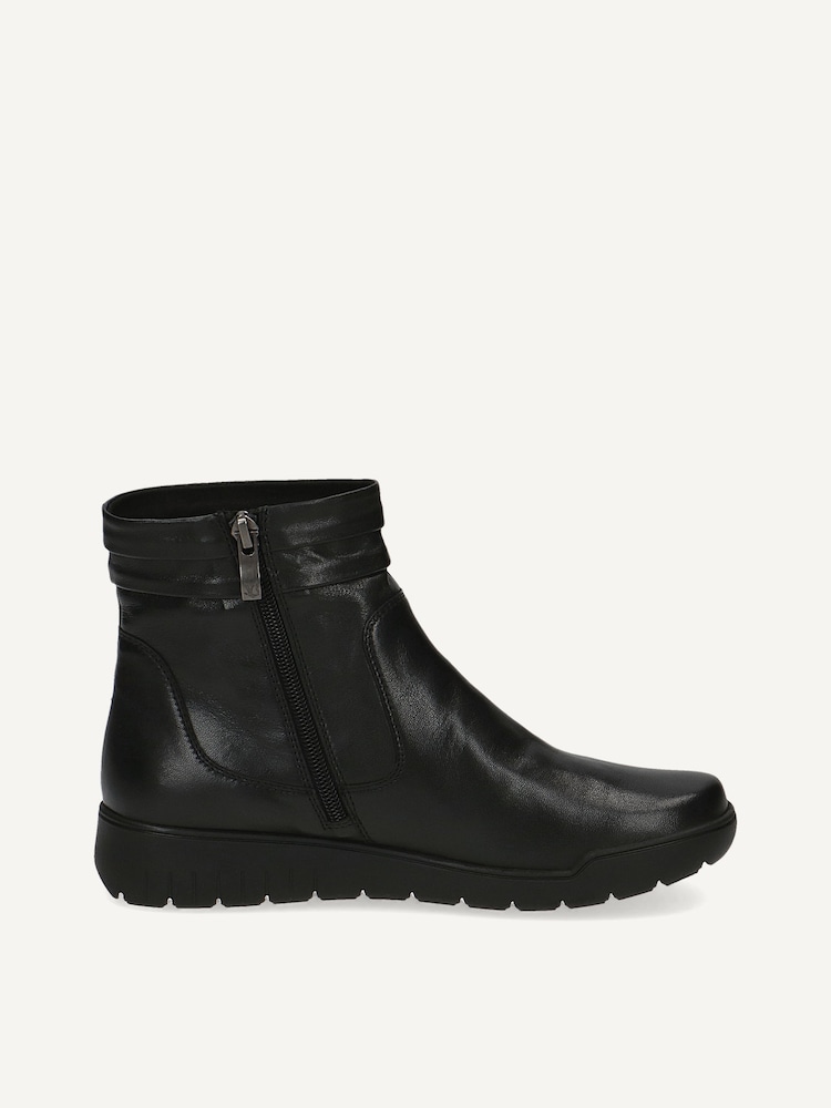 Caprice, Bottine en cuir - noir BLACK SOFTNAP., image 3 sur 5