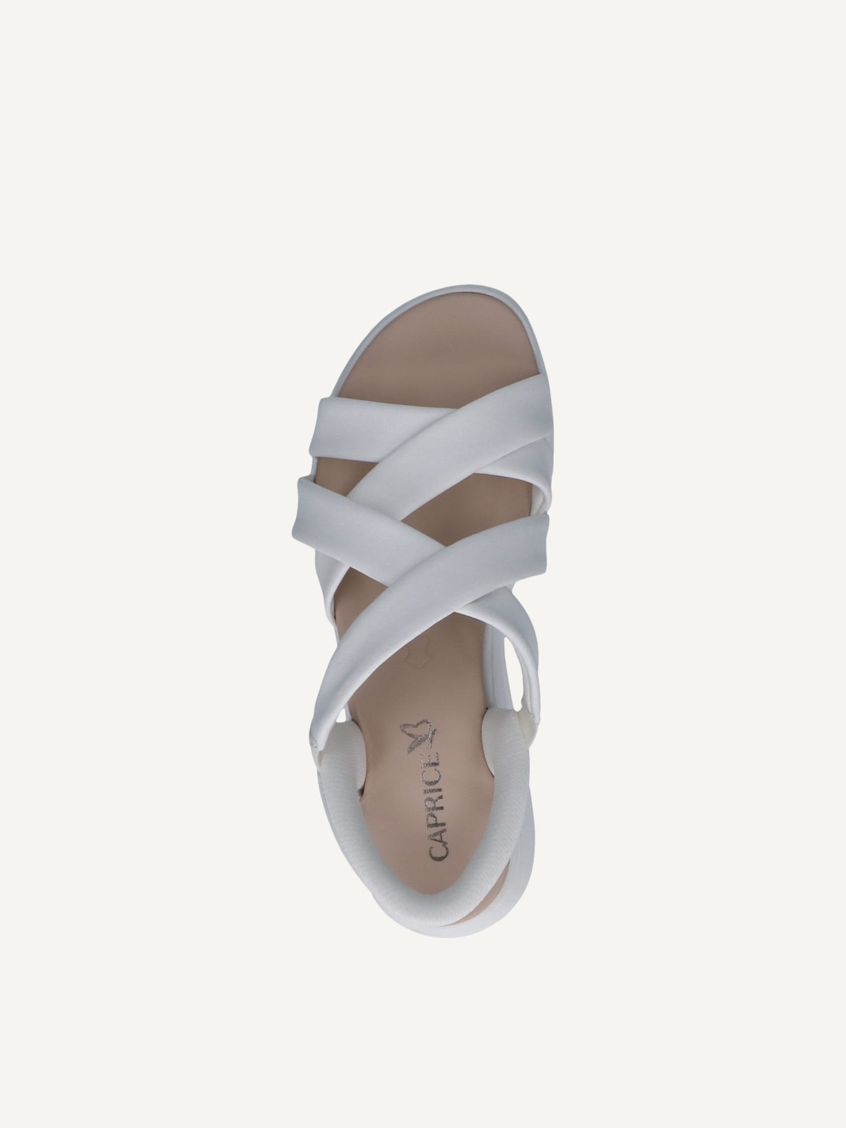 Caprice, Sandale en cuir - blanc WHITE SOFTNAP., image 4 sur 5